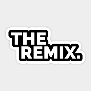 The remix White Sticker